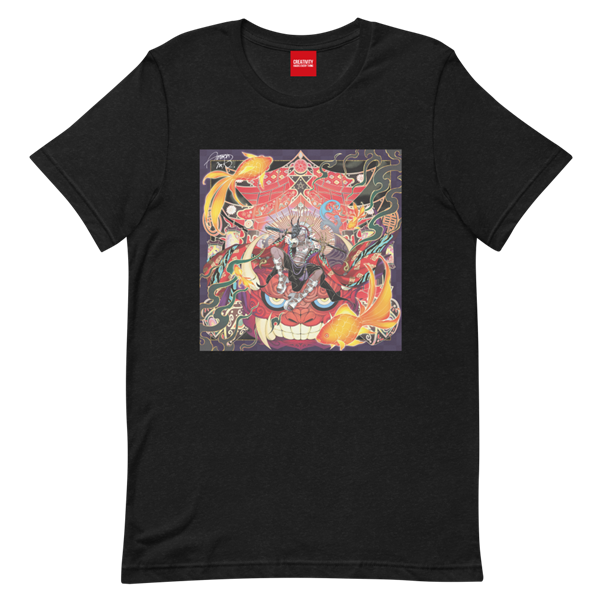 モード　カオス　パンク　ペイント　Tシャツ   月の散歩　抽象画　風景画 クリエイター・プラットフォームMECREとCHET Group の共同プロジェクト