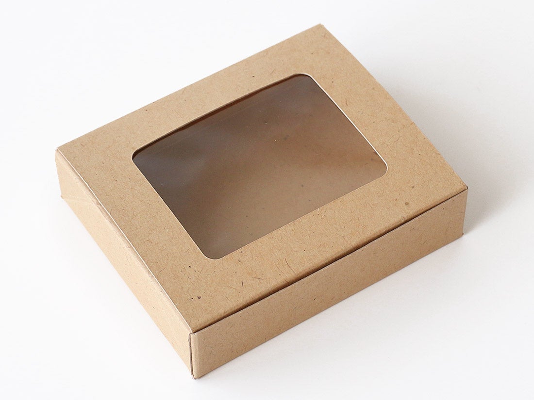 cotta クラフト窓付き箱