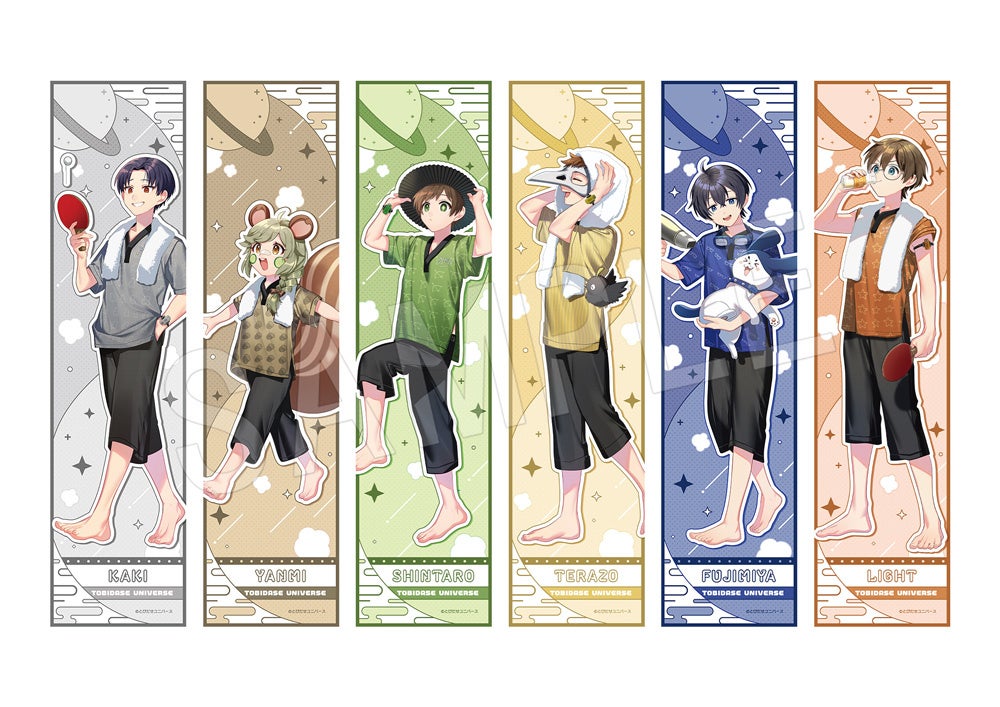 A(kaki、栗山やんみ、しんたろー、テラゾー、ふじみや、ライト)全6種