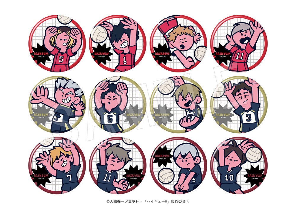 アニメ「ハイキュー!!」より、カートゥーン調のポップでキュートな新規