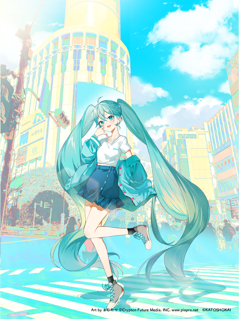 Dr.ガウス×初音ミク 56mm缶バッジ おむたつ先生描き下ろしイラスト使用