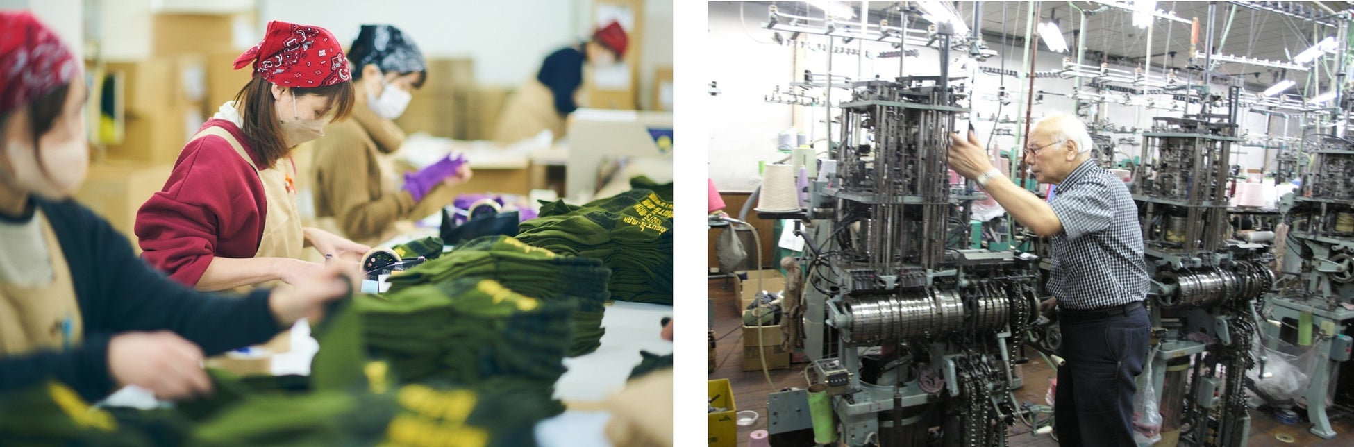 当社の高品質な製品モノ作りは、多くの人の「手」によって成り立っています