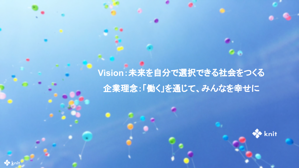 ニットが大切にする企業理念、VIALUE、VISION