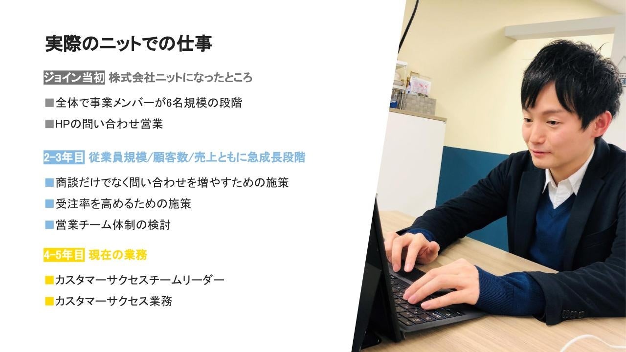 実際のニットでの仕事