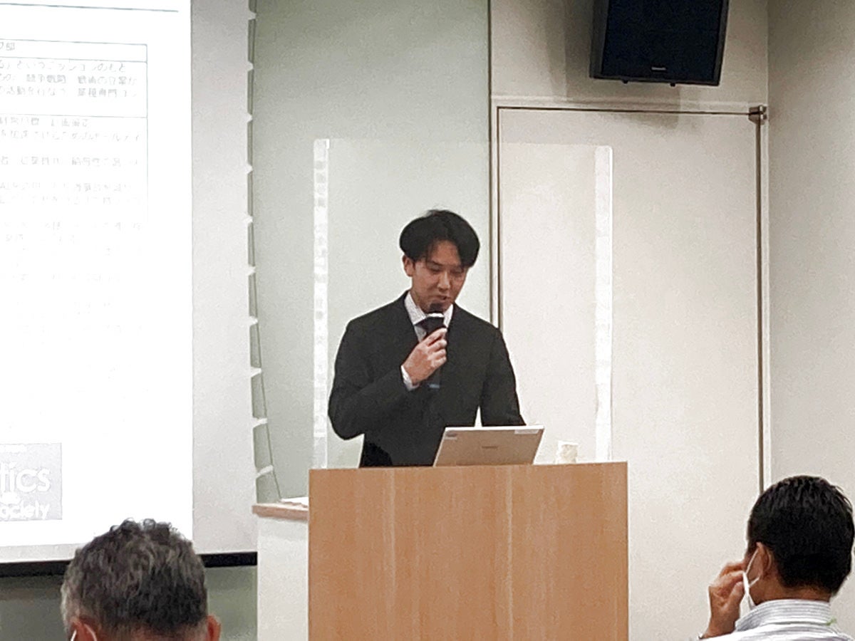 ▲船井総研ロジ 三村による講座の様子