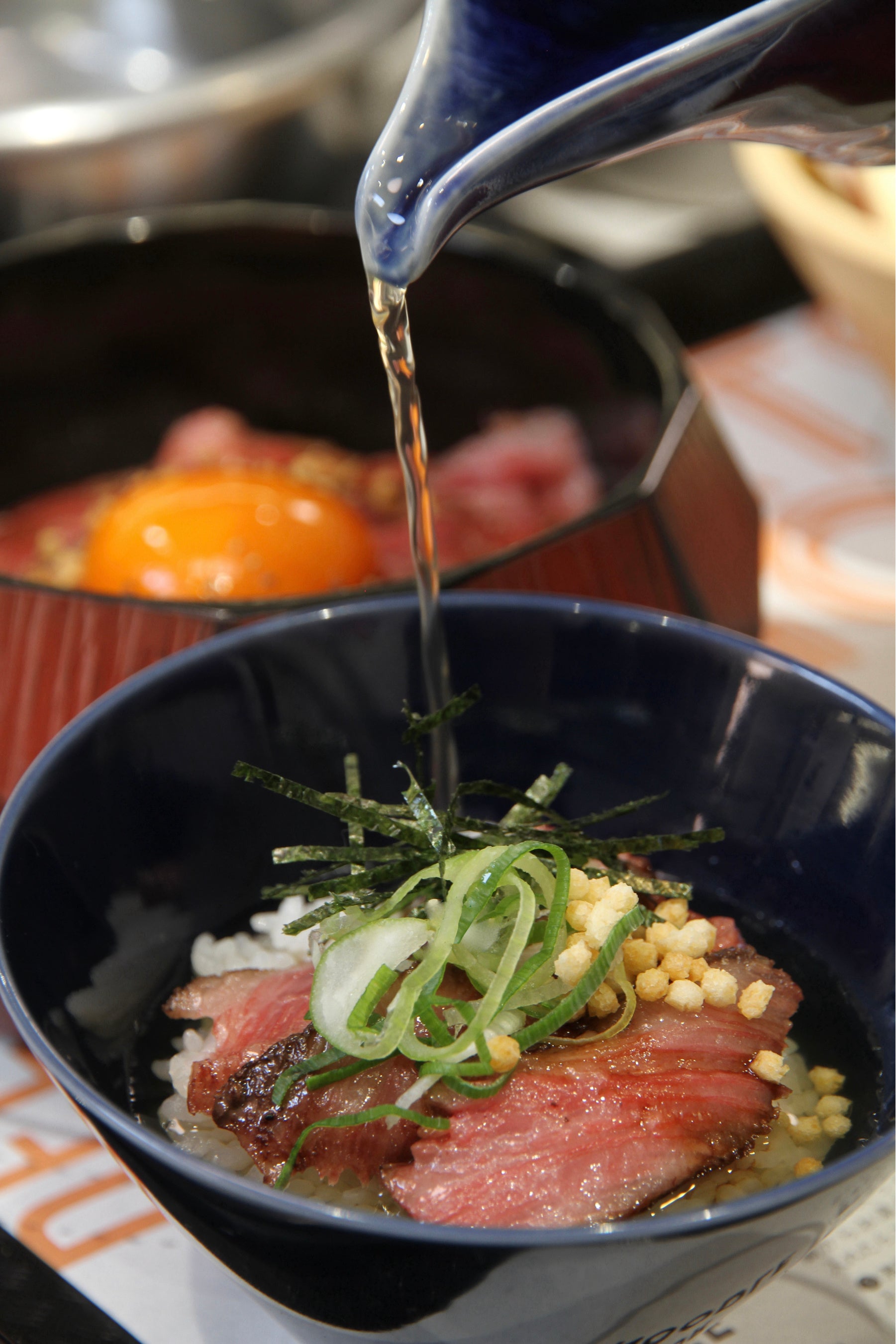 自慢のラーメンスープで作る〆茶漬け