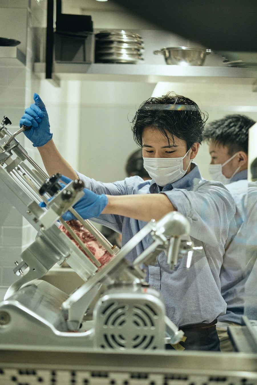 オーダー毎にお客様の前でスライス