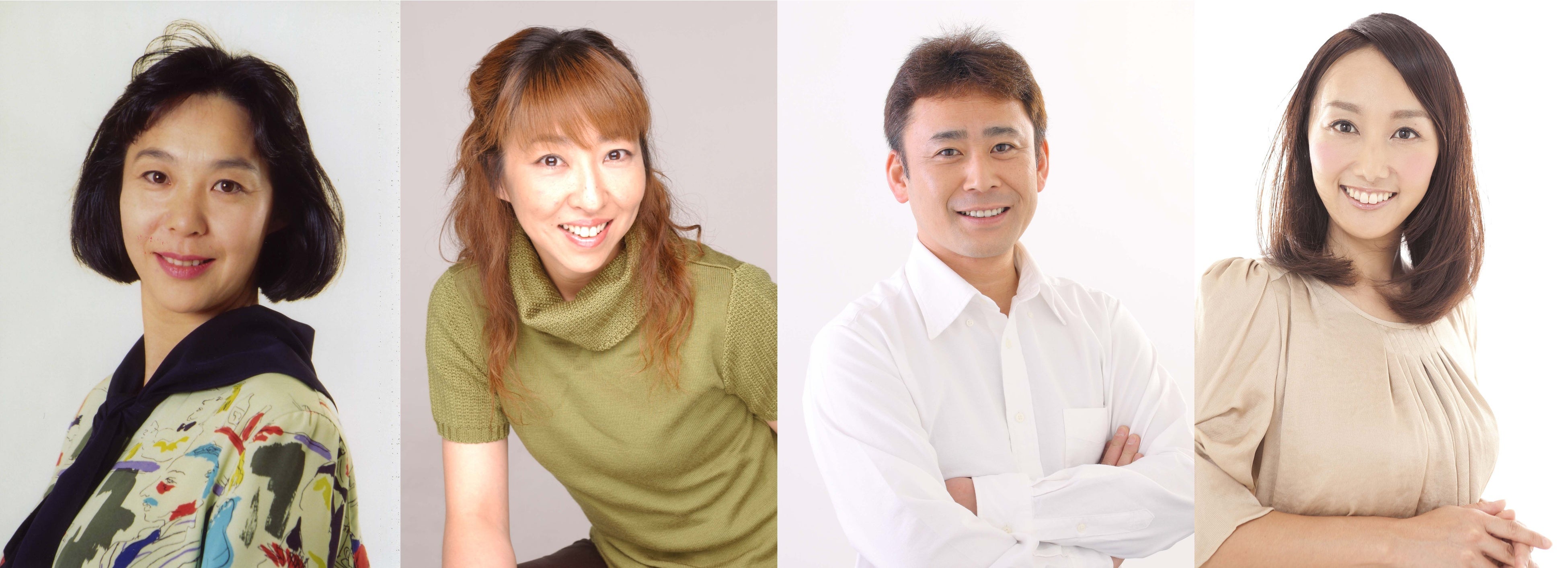左から：松岡洋子、高山みなみ、高木渉、今野宏美