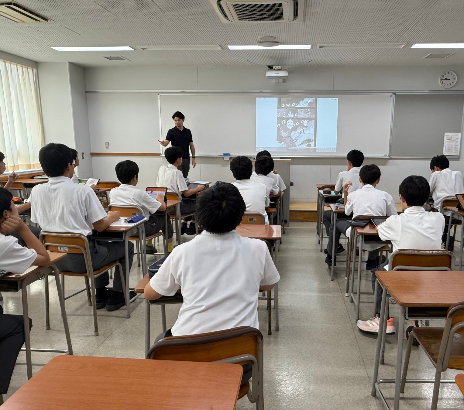 立教新座中学校での授業の様子