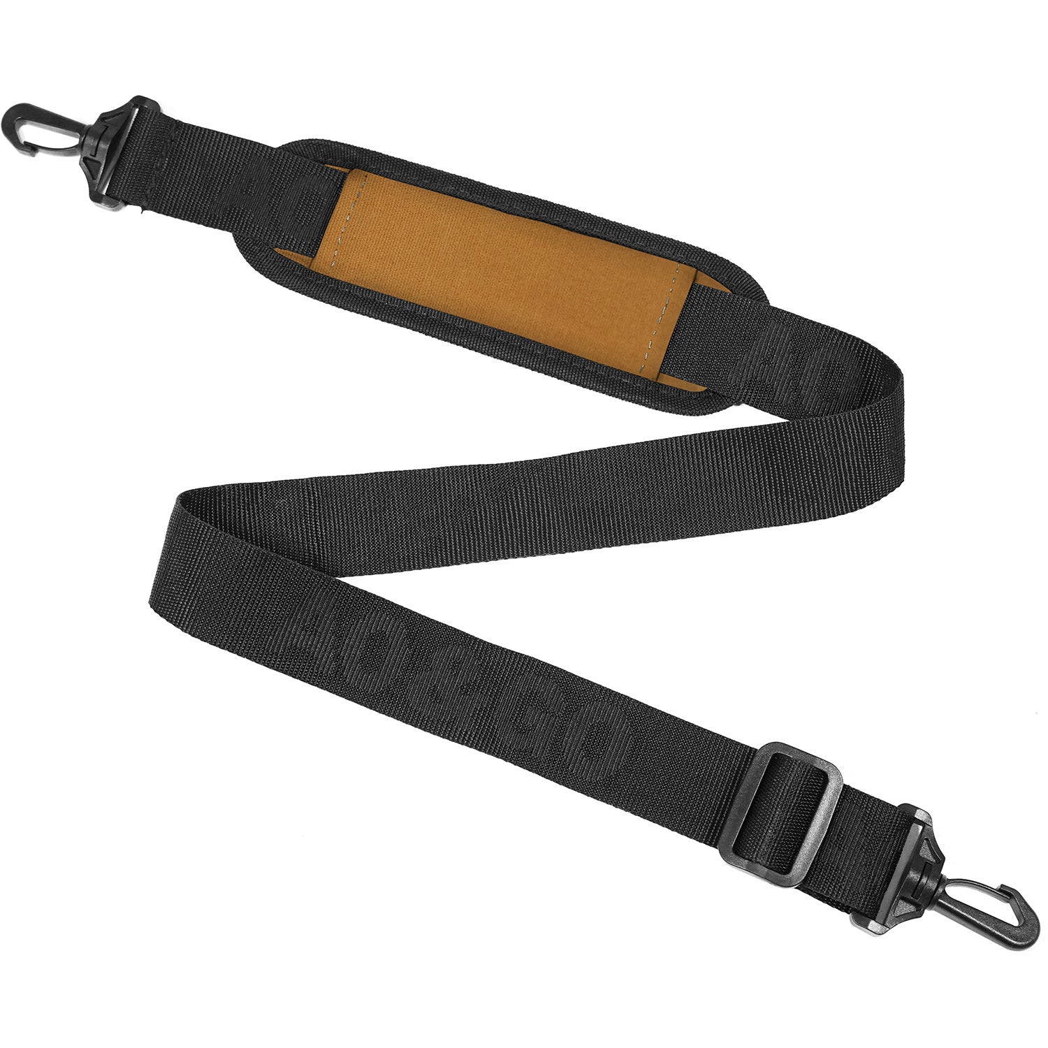 ショルダーベルトのパット部分にもワックスドコットンキャンバス生地を使用