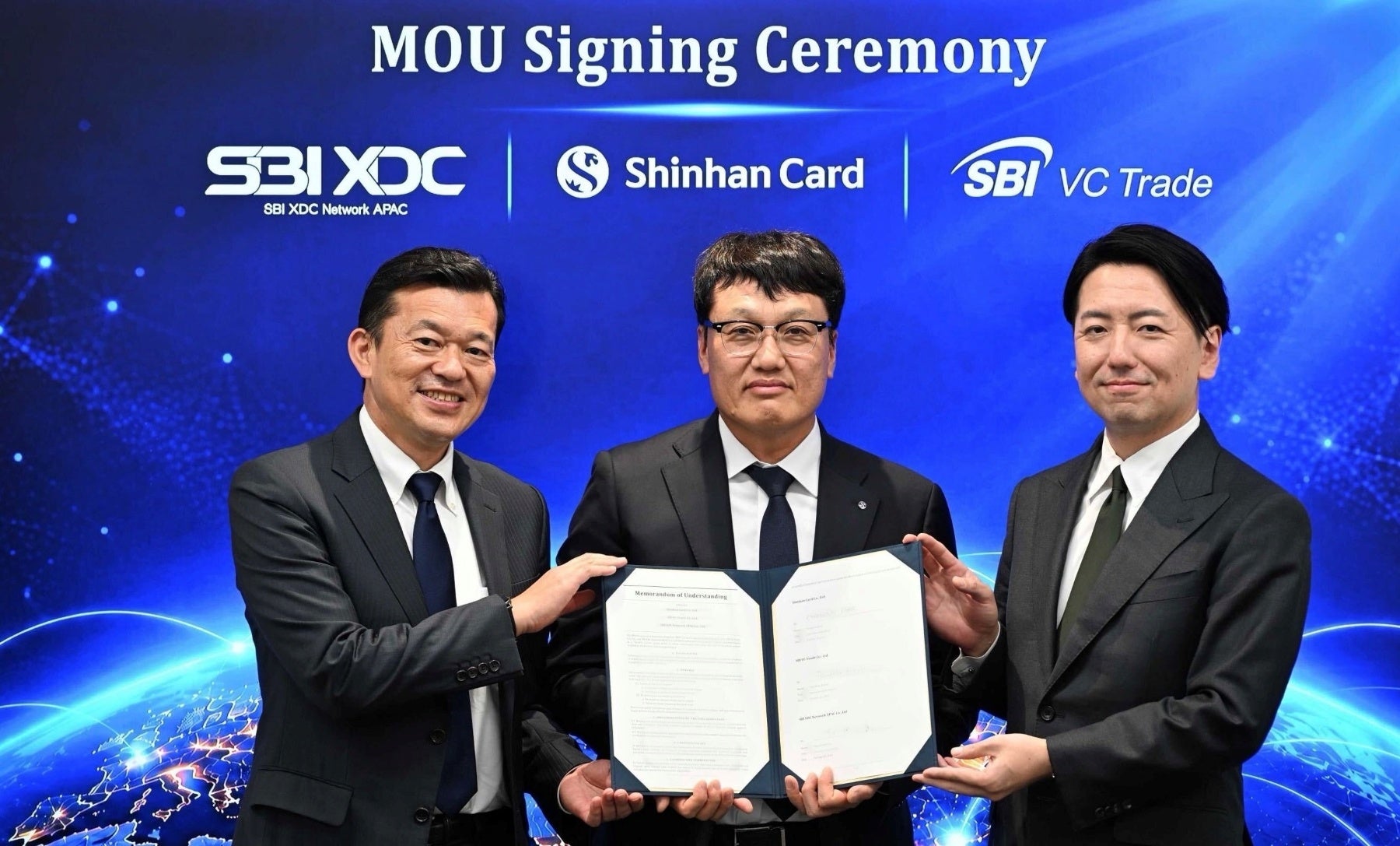 SBI XDC Network APAC・SBI VCトレード、Shinhan Cardとの基本合意書を締結
