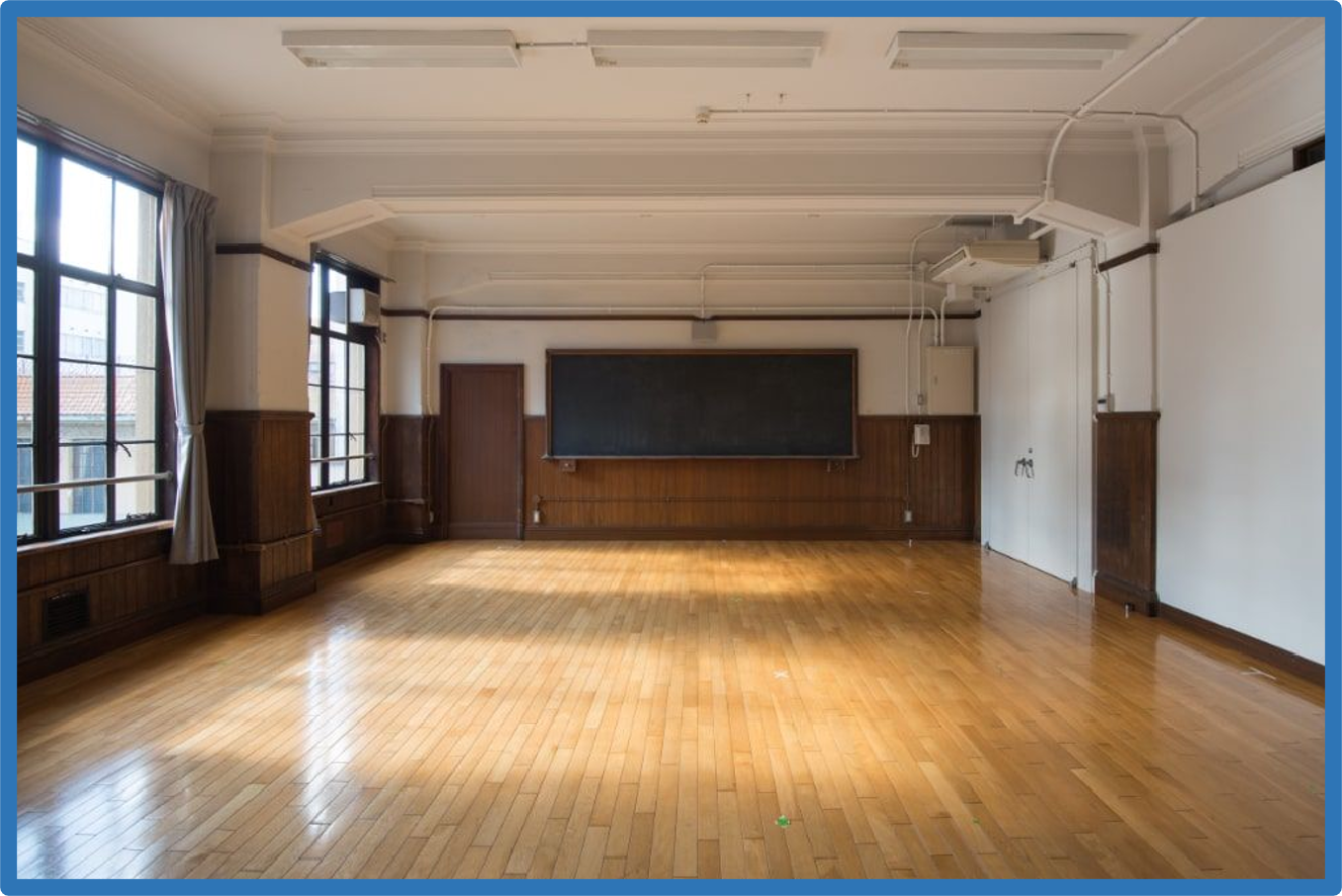 貸出スペース(現制作室)※２区画分の広さです