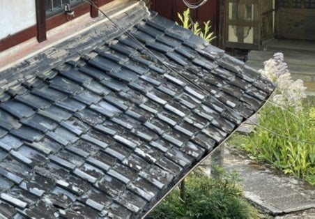 主屋東側庇（屋根修理予定箇所）