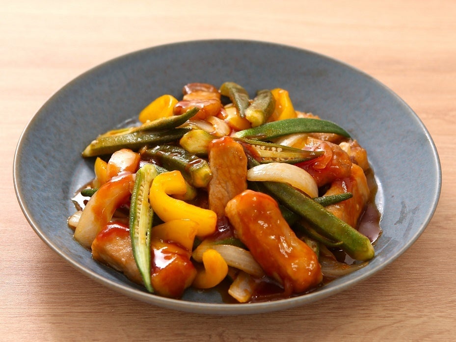 京おくらのクイックピクルスで作る 揚げない酢豚