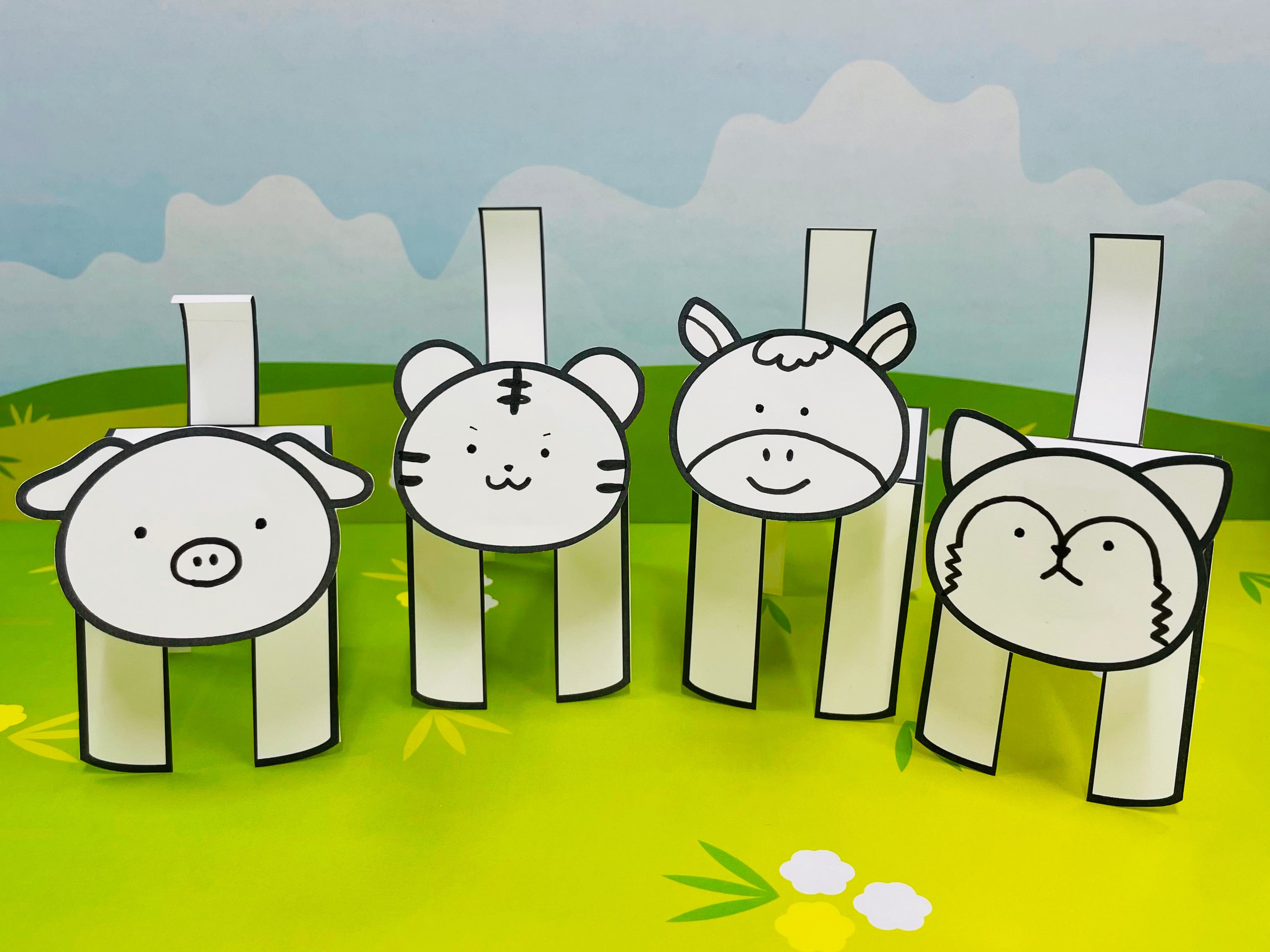 「トコトコ歩くどうぶつをつくろう！～動く紙工作～」