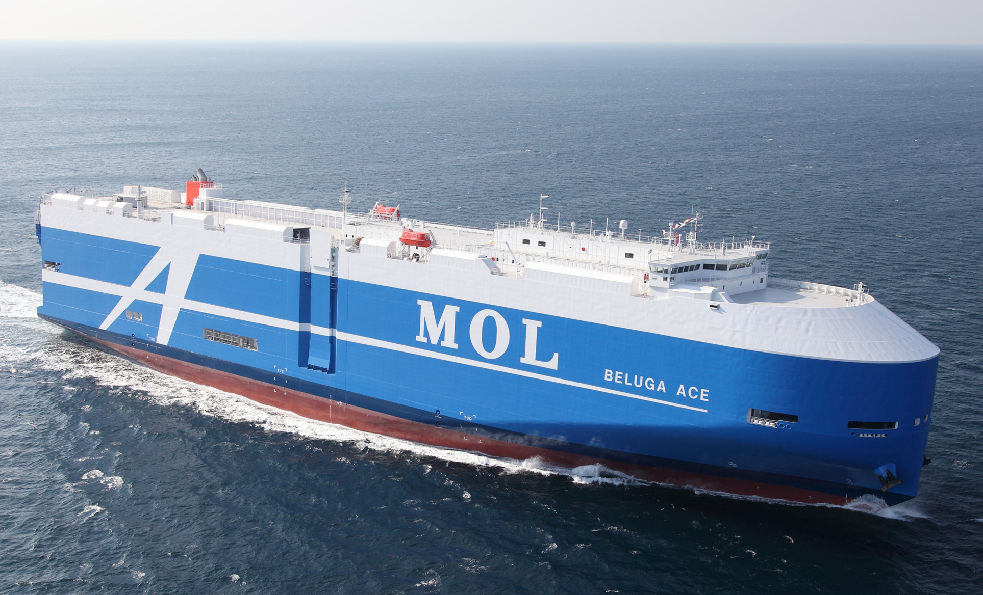 自動車船：BELUGA ACE（画像提供 商船三井）