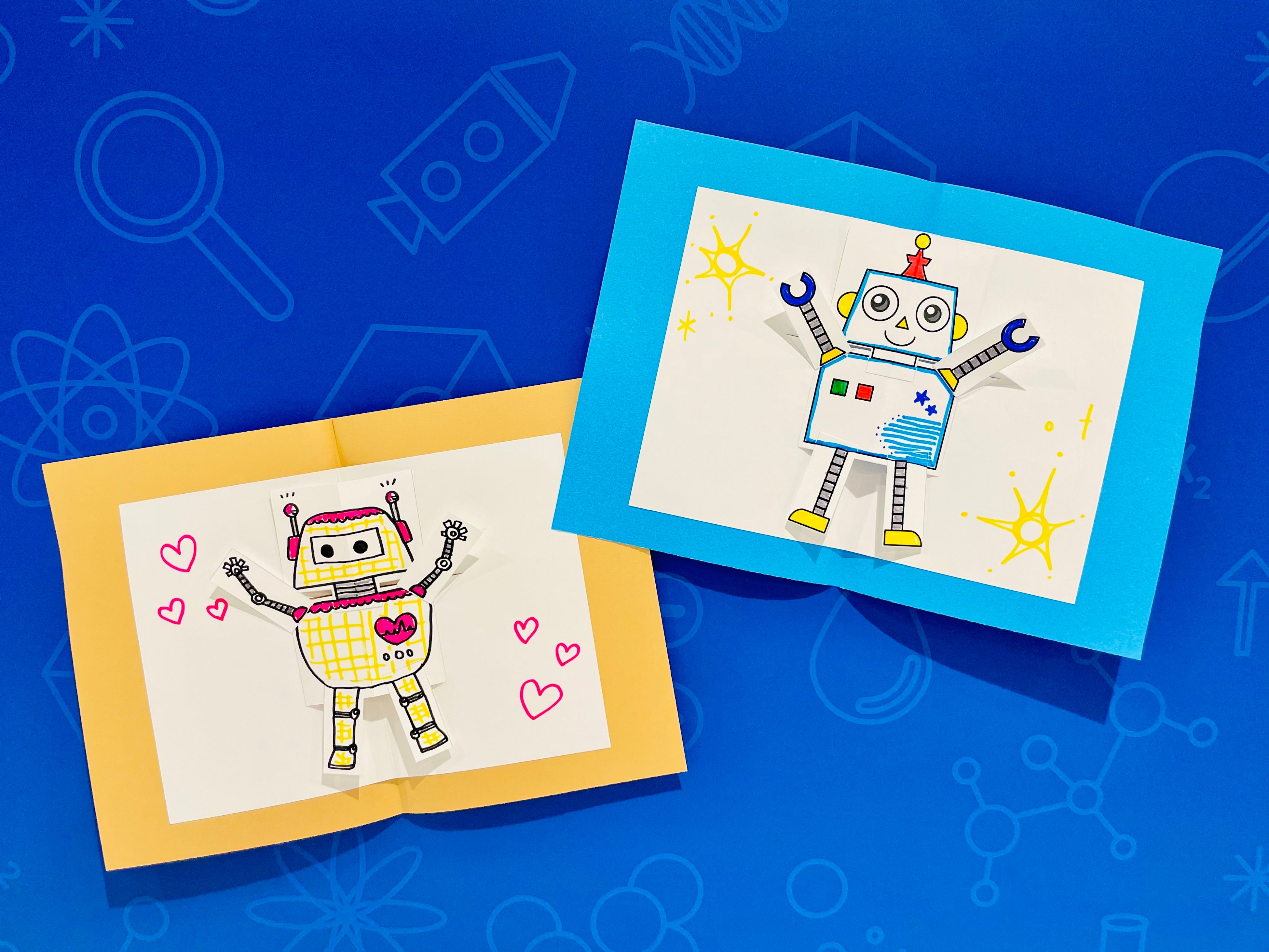 「ロボットのポップアップカードをつくろう！」