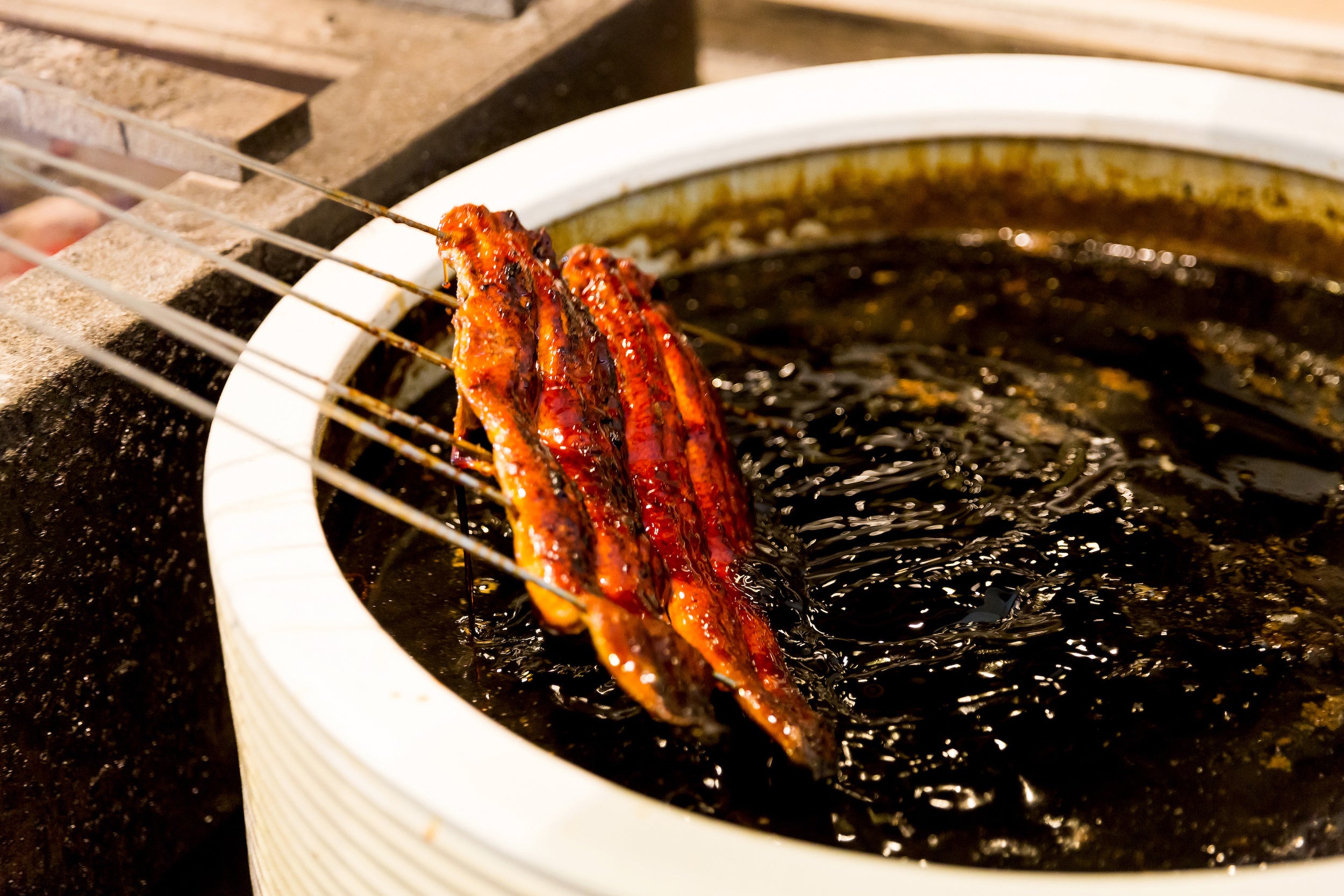 創業以来継ぎ足しのタレ