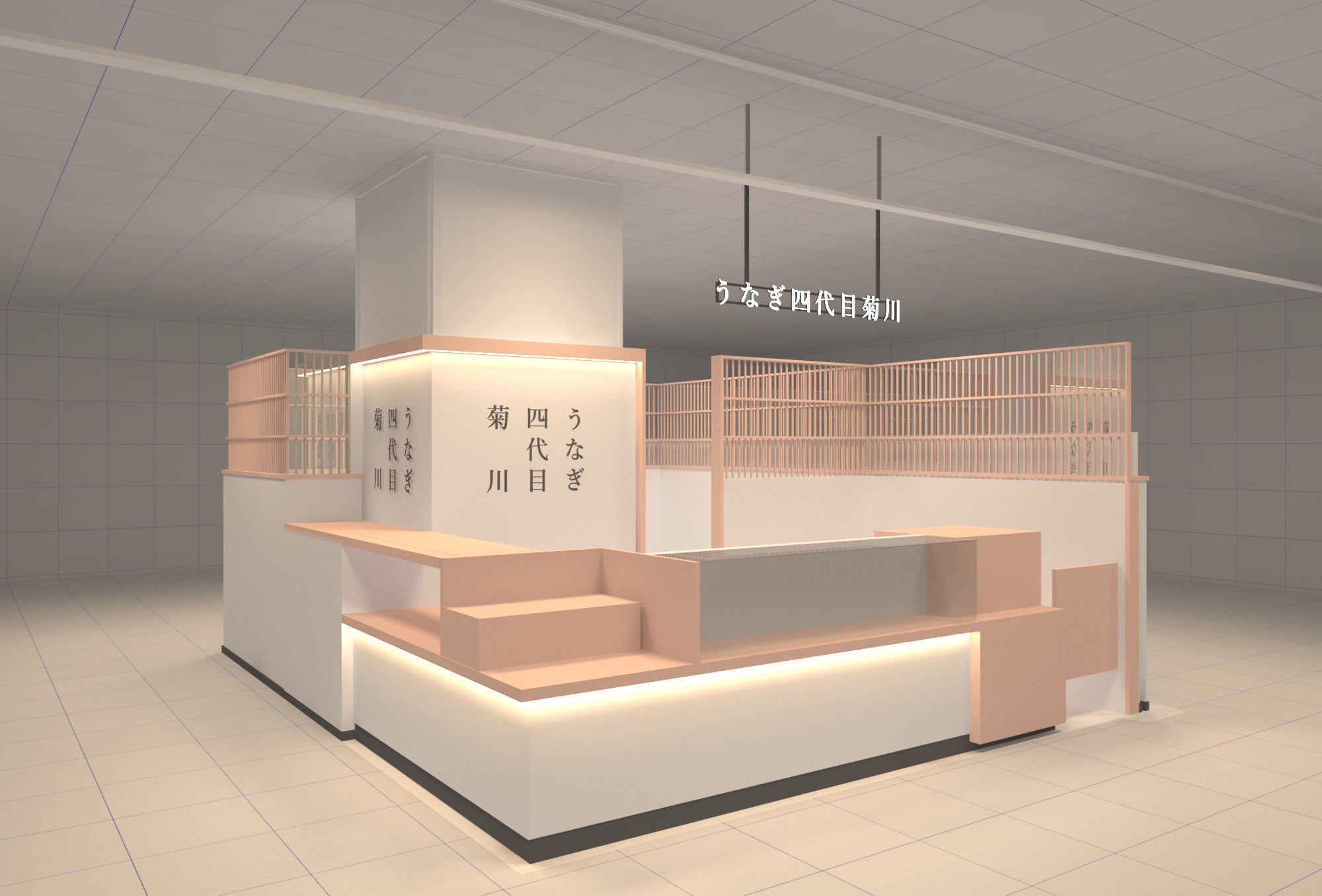 博多駅マイング店外観パース