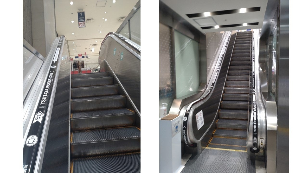 左：手すりアップ 右：全体図