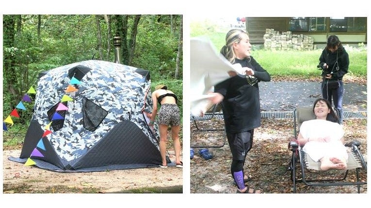 森の中でテントサウナ&アウフグース