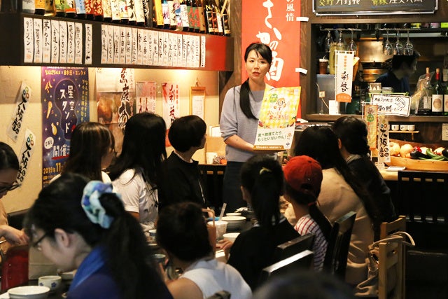 食品ロスプチ講座をする当社代表