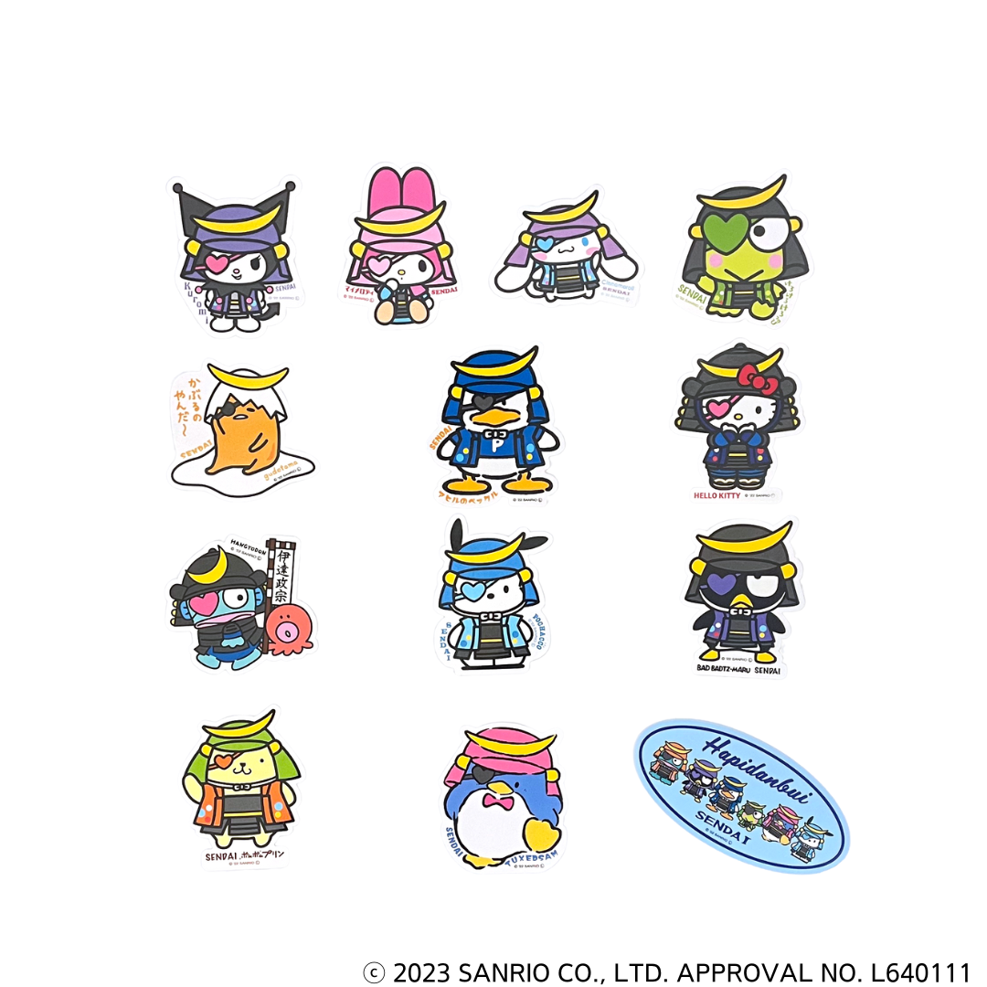 宮城限定【伊達政宗×サンリオキャラクターズ】新アイテム 靴下発売