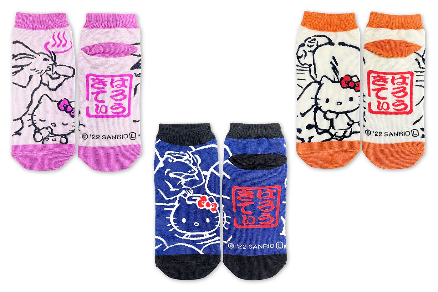 左より：うさぎ、かえる、さる