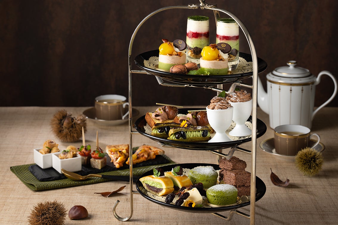 「マロン＆抹茶アフタヌーンティー」（写真は2名様分イメージ）