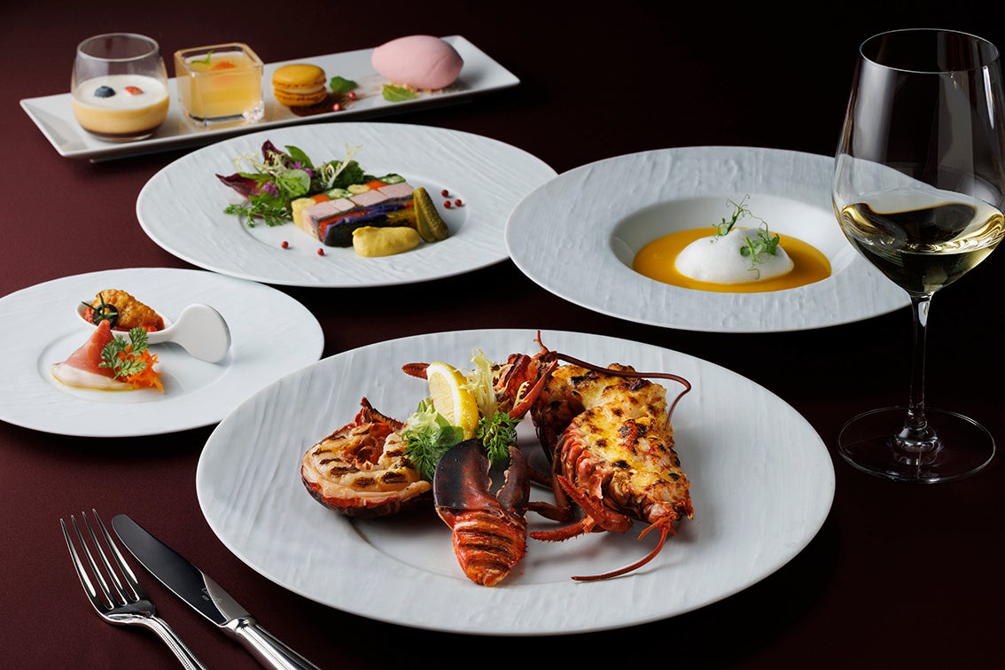 開業23周年記念ディナーコース「活けオマール海老1尾を2種の調理法で または 松阪牛をメインディッシュにしたコース」