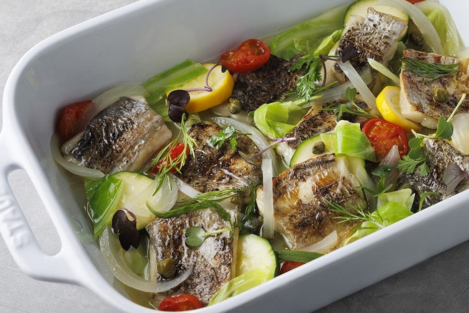 太刀魚と春キャベツのアクアパッツァ（ディナー限定）