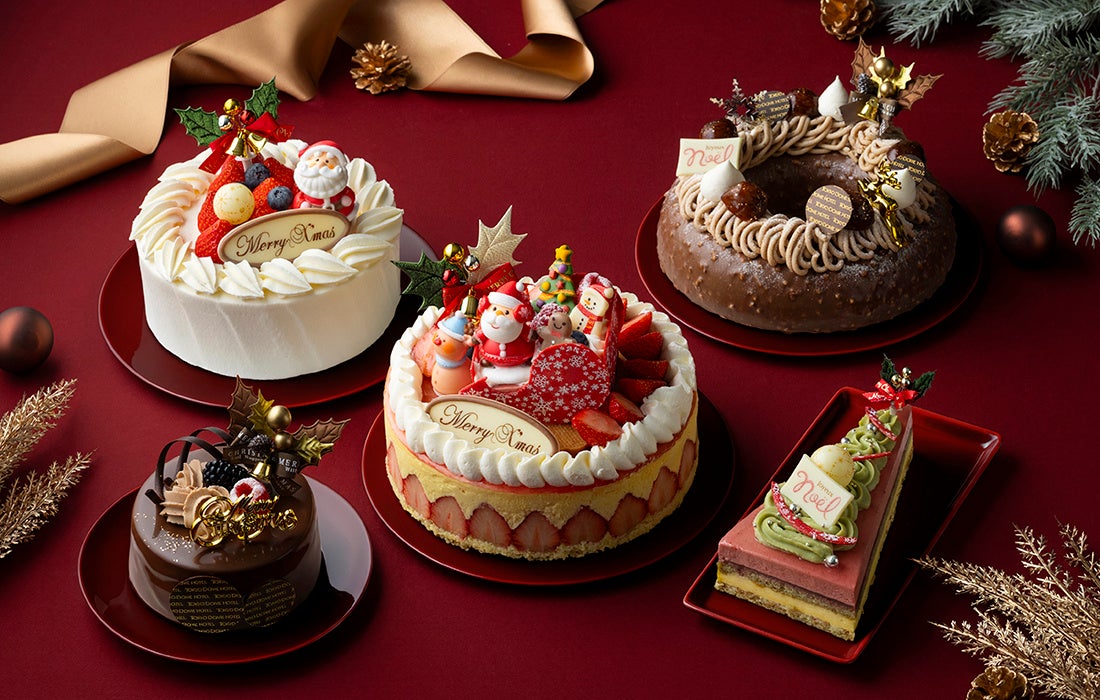 【東京ドームホテルのクリスマス】フランスの伝統的な苺のケーキをアレンジした新作が登場。クリスマスリースやツリーに見立てたクリスマスケーキ全5種のご予約を2026年11月5日(木)より受付開始