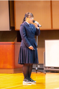 「学校に生理休暇の導入、普及を〜大分から全国へ〜」発表の様子