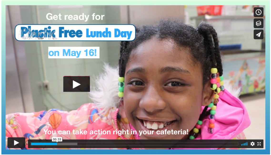 5月16日に行われるニューヨーク市での「PLASTIC FREE LUNCH」の告知ビデオ5月16日に行われるニューヨーク市での「PLASTIC FREE LUNCH」の告知ビデオ