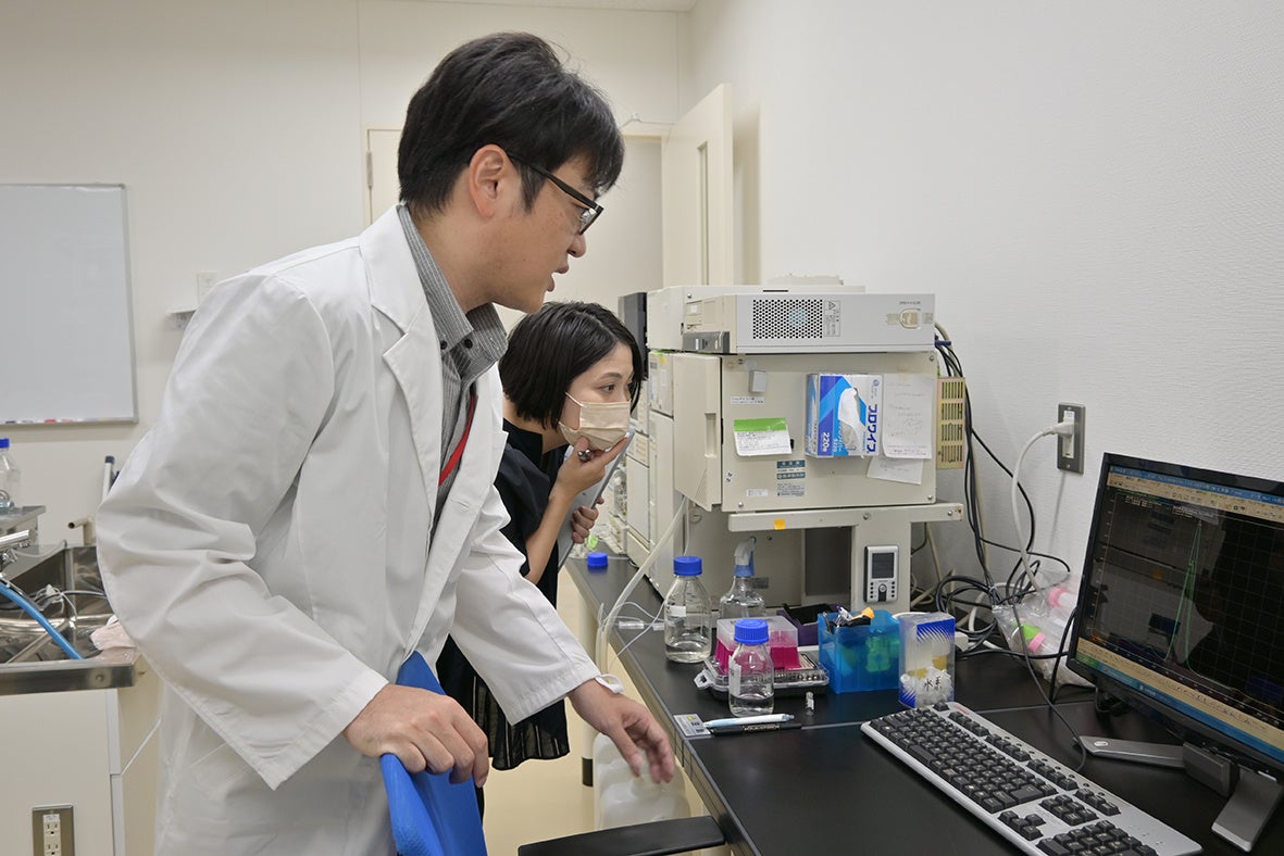 開発の様子（大阪河﨑リハビリテーション大学にて）