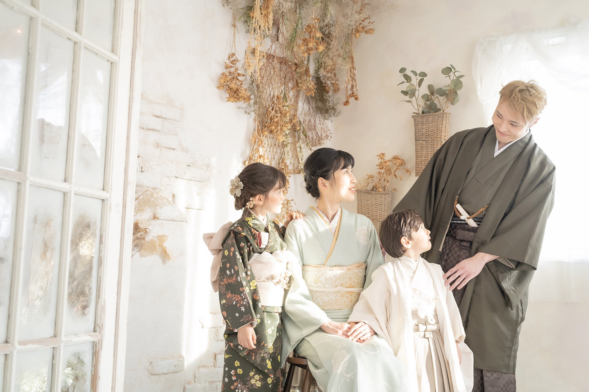 スタジオコフレ_七五三家族和装撮影イメージ