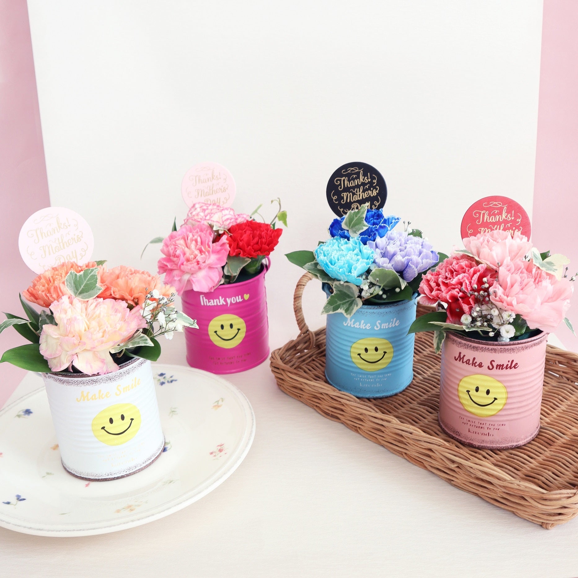 進化系フラワーショップkarendo】お花と傘を組み合わせた「母の