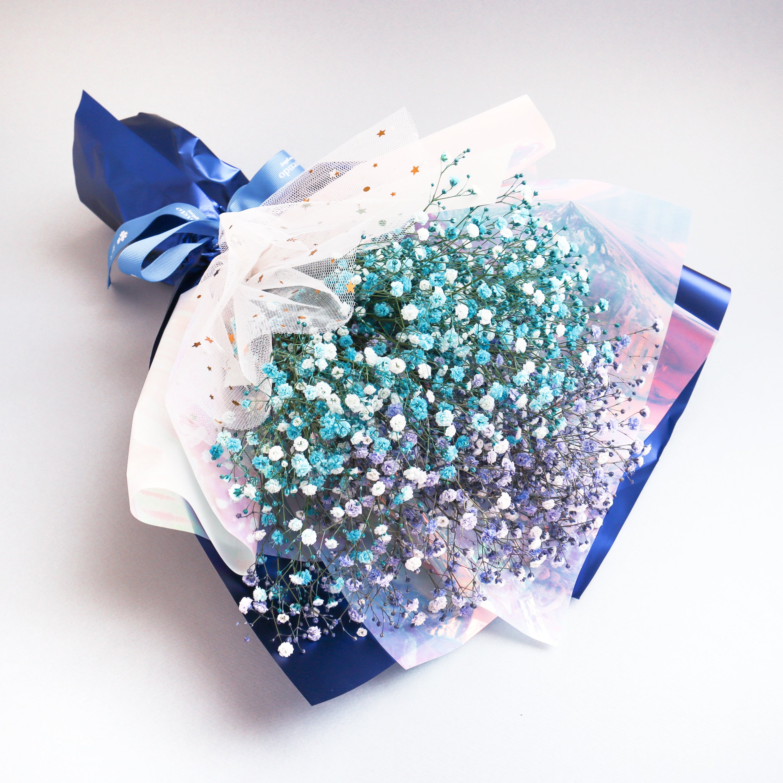 天の川に見立てたかすみ草ブーケ