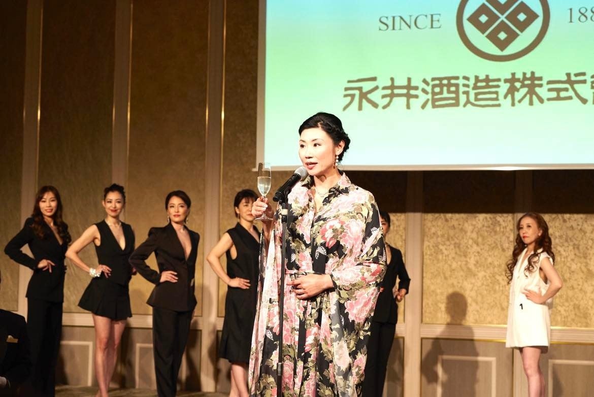 ▲永井酒造取締役　永井松美による乾杯の発声