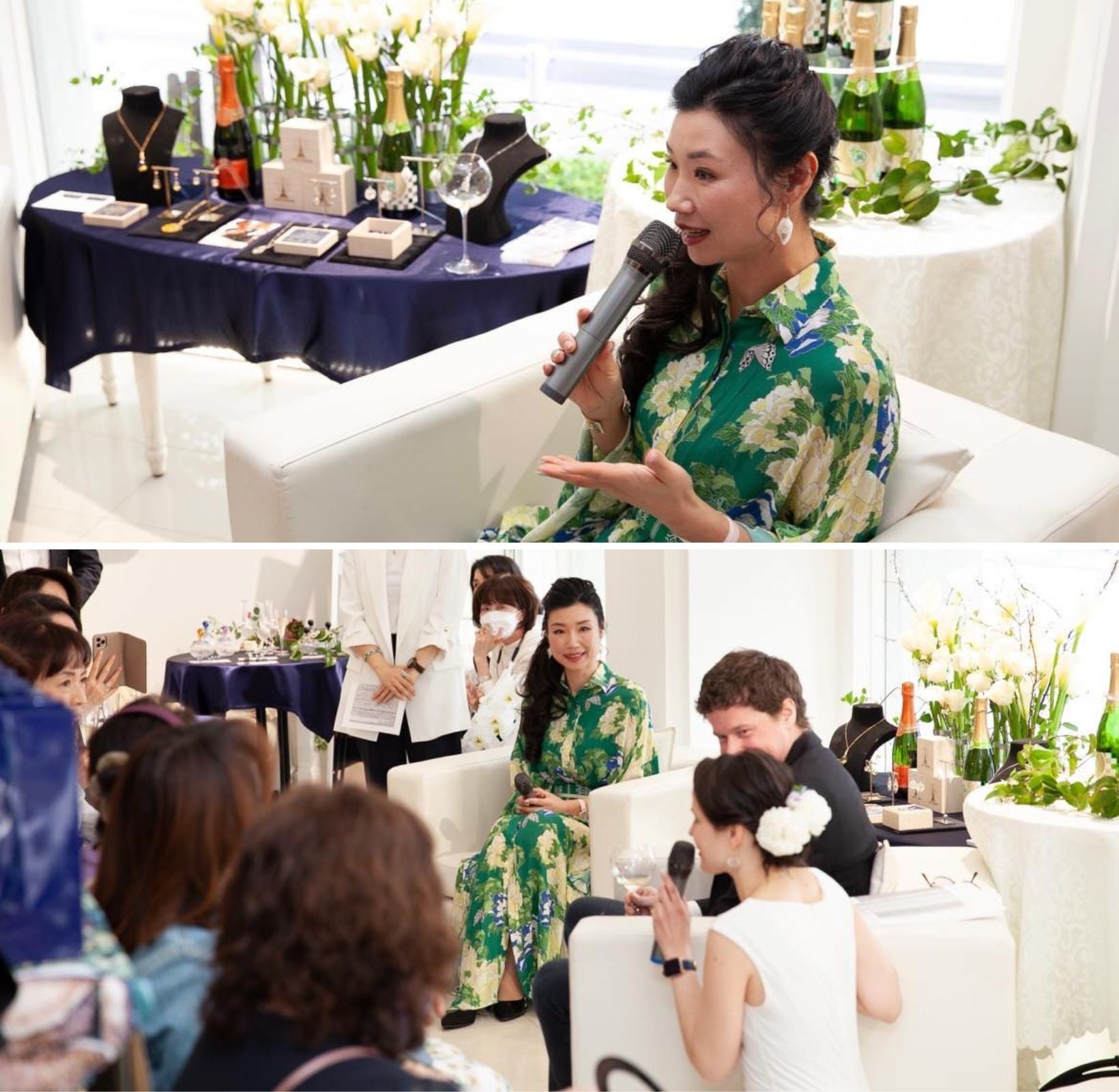 ▲永井松美、コラン氏、アレキサンドラ氏3名によるトークショー