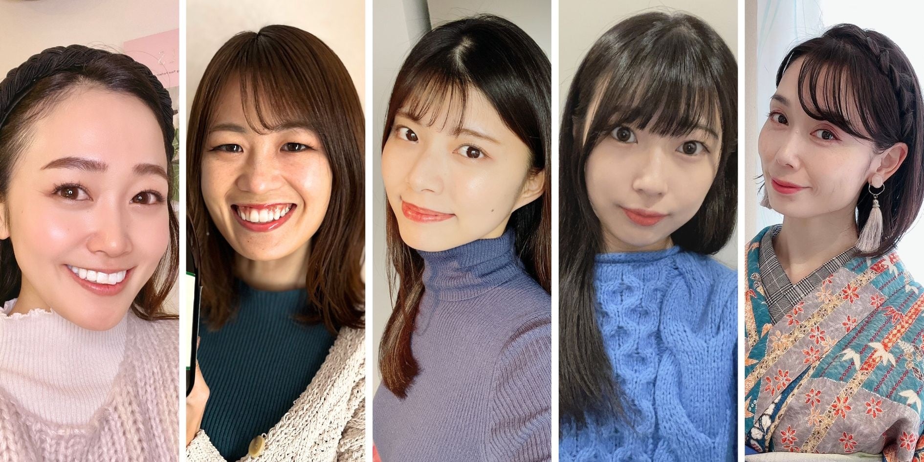 ▲左から順不同：ゆかりんさん、miyaさん、ざきさん、あのちゃんさん、もなかさん