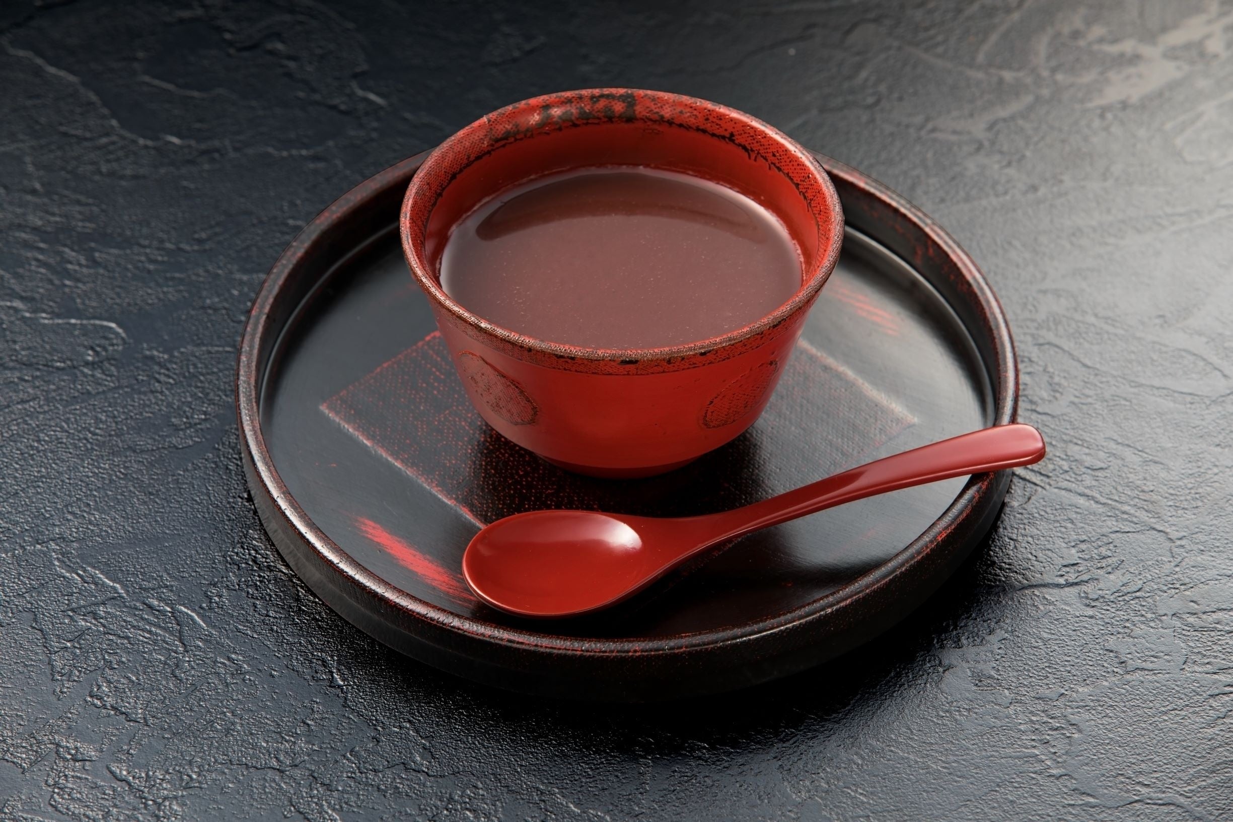 おしるこ 御前こし 盛り付け図