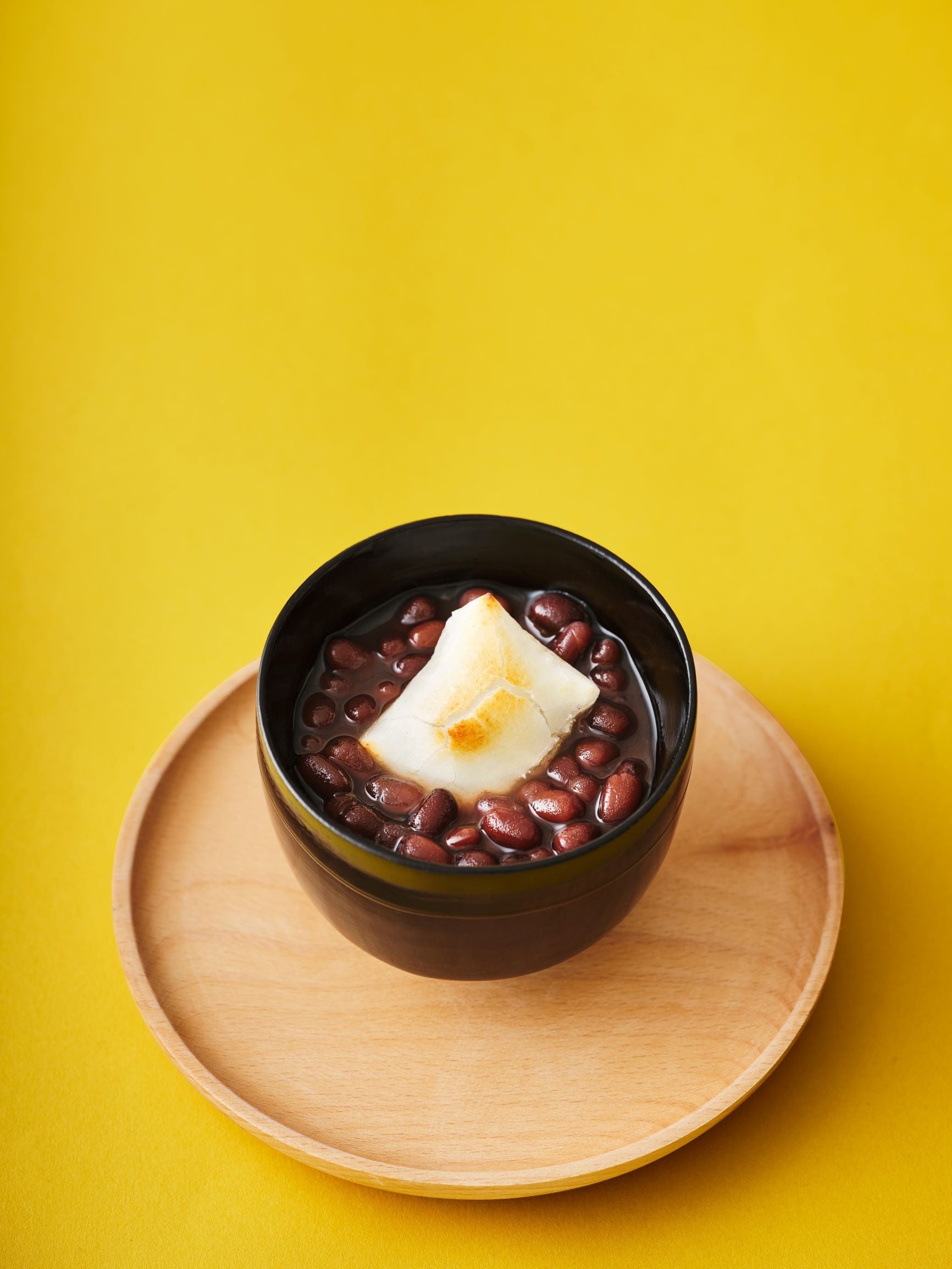 杵つき餅ぜんざい 盛り付け図