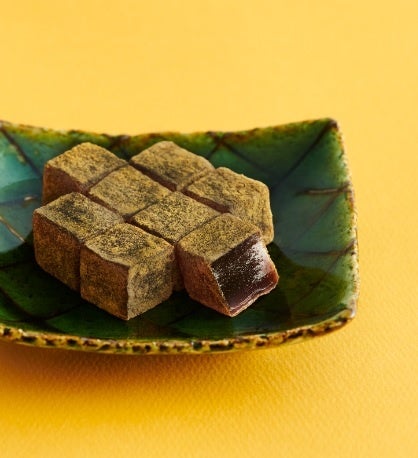 黒みつきなこ葛もち 盛り付け図