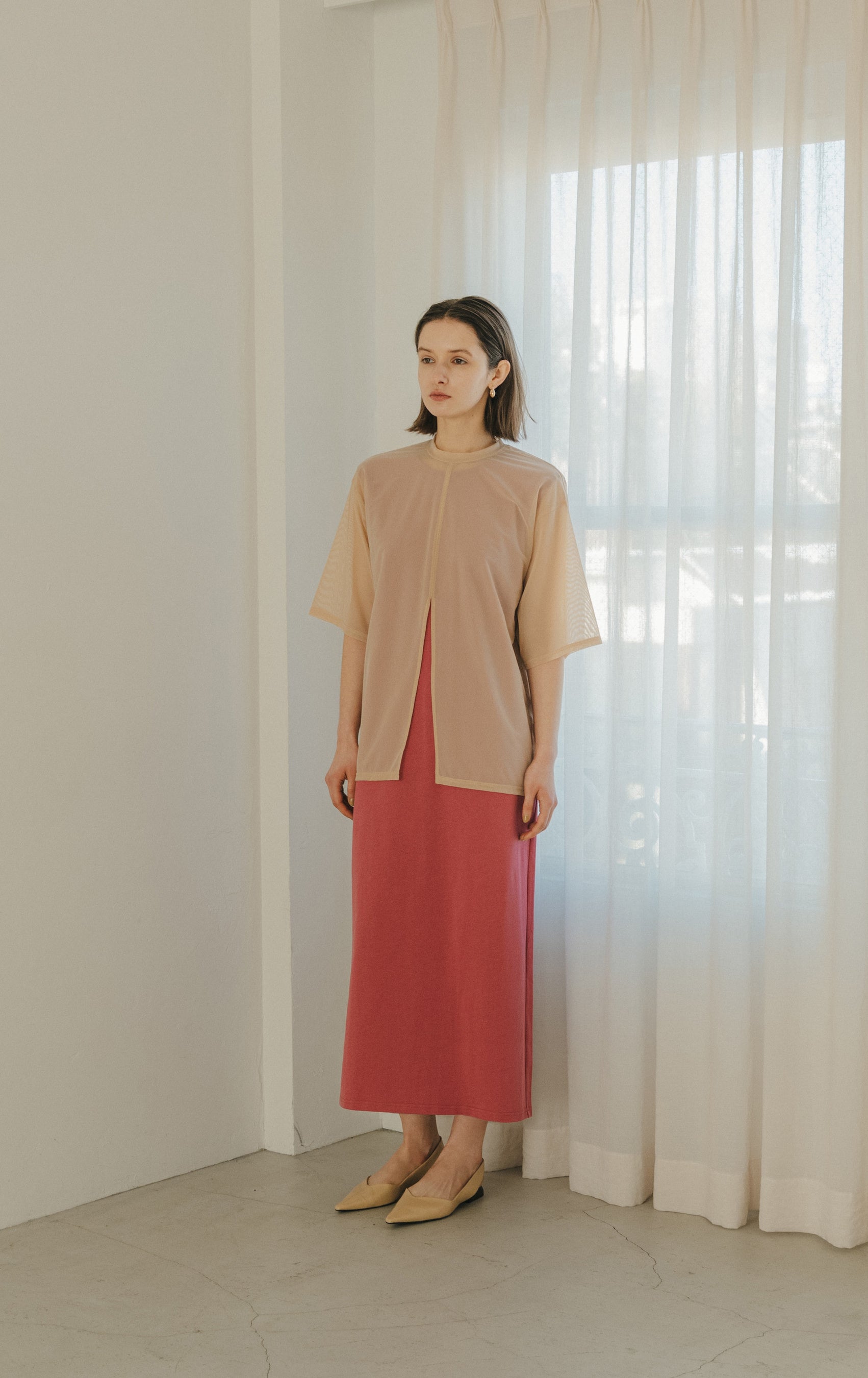 MESH LAYERD CUT ONE PIECE ¥15,000 +tax