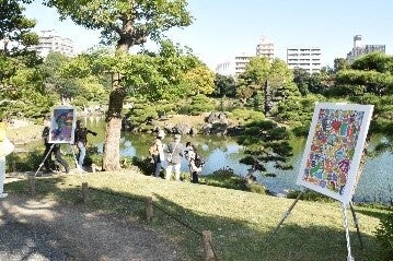 清澄庭園に設置の街なかアート
