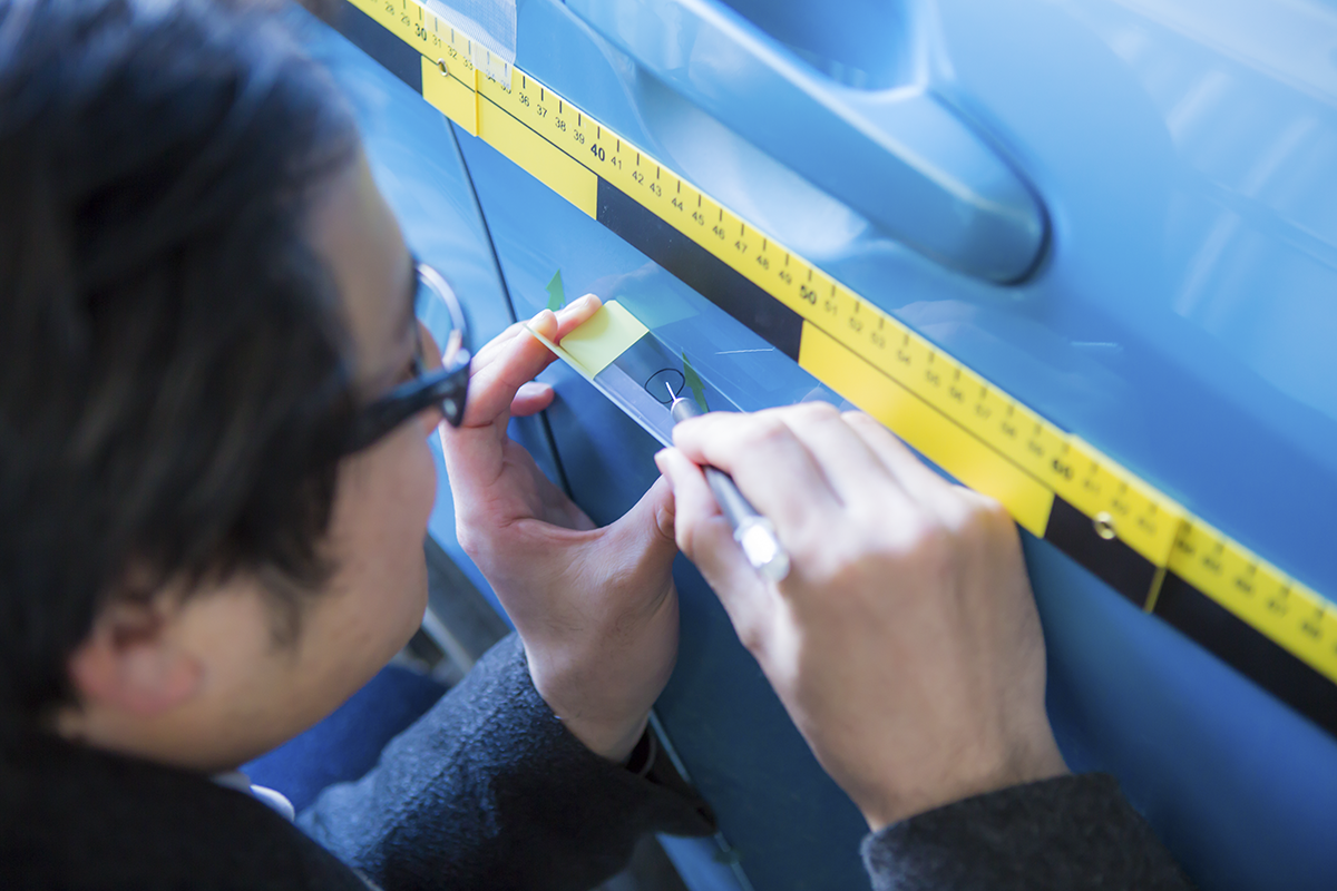 飛散塗料による車両汚損-法科学鑑定研究所