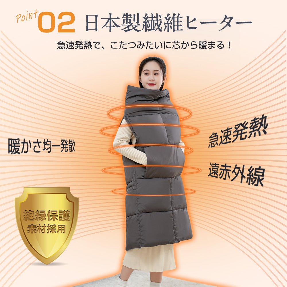 今年の冷え対策】大容量モバイルバッテリー付きで速暖、さらに電気代を