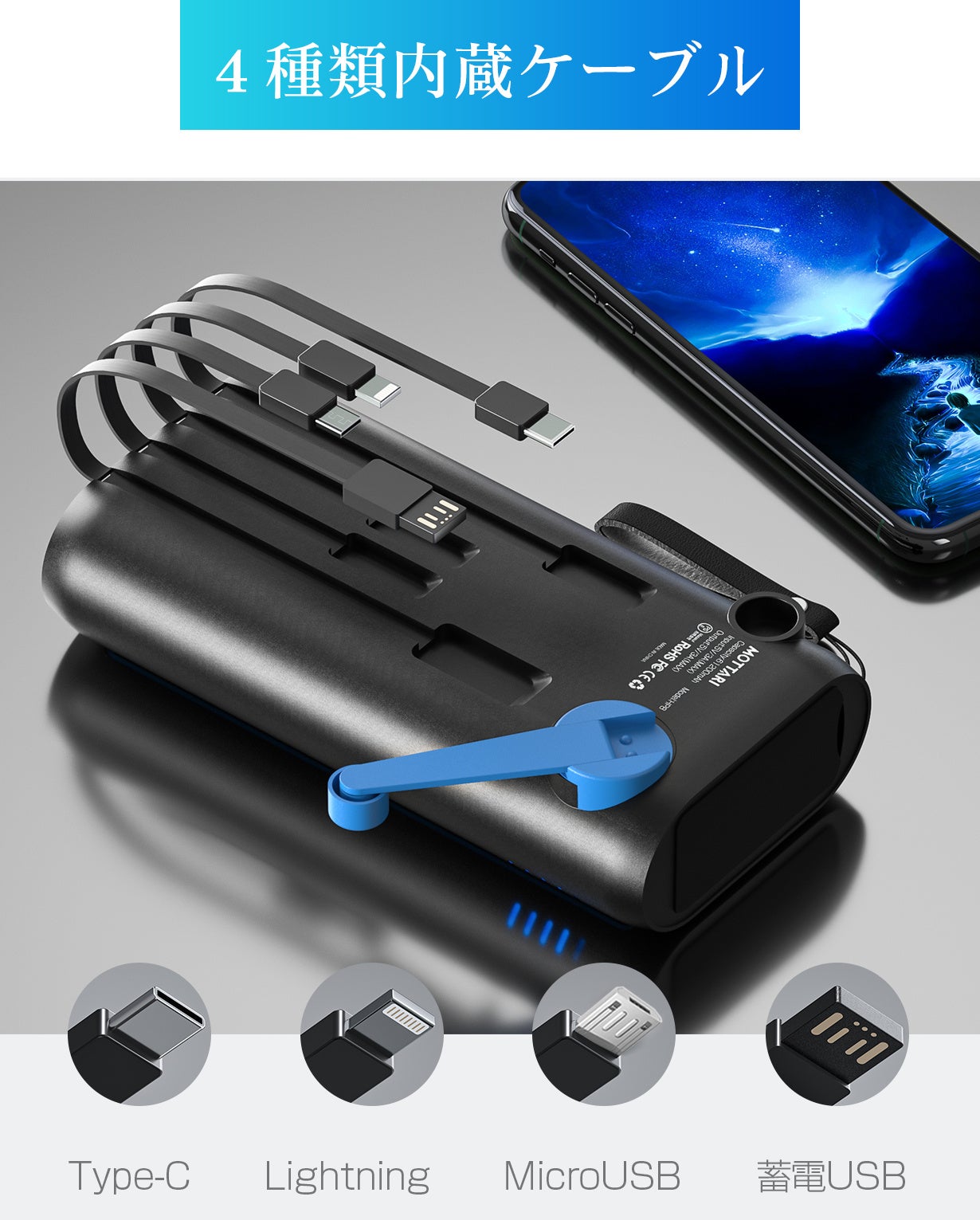 今話題の✨51800mAh大容量 急速充電 ソーラーモバイルバッテリー✨ 今話題の✨51800mAh大容量 急速充電 ソーラーモバイルバッテリー✨