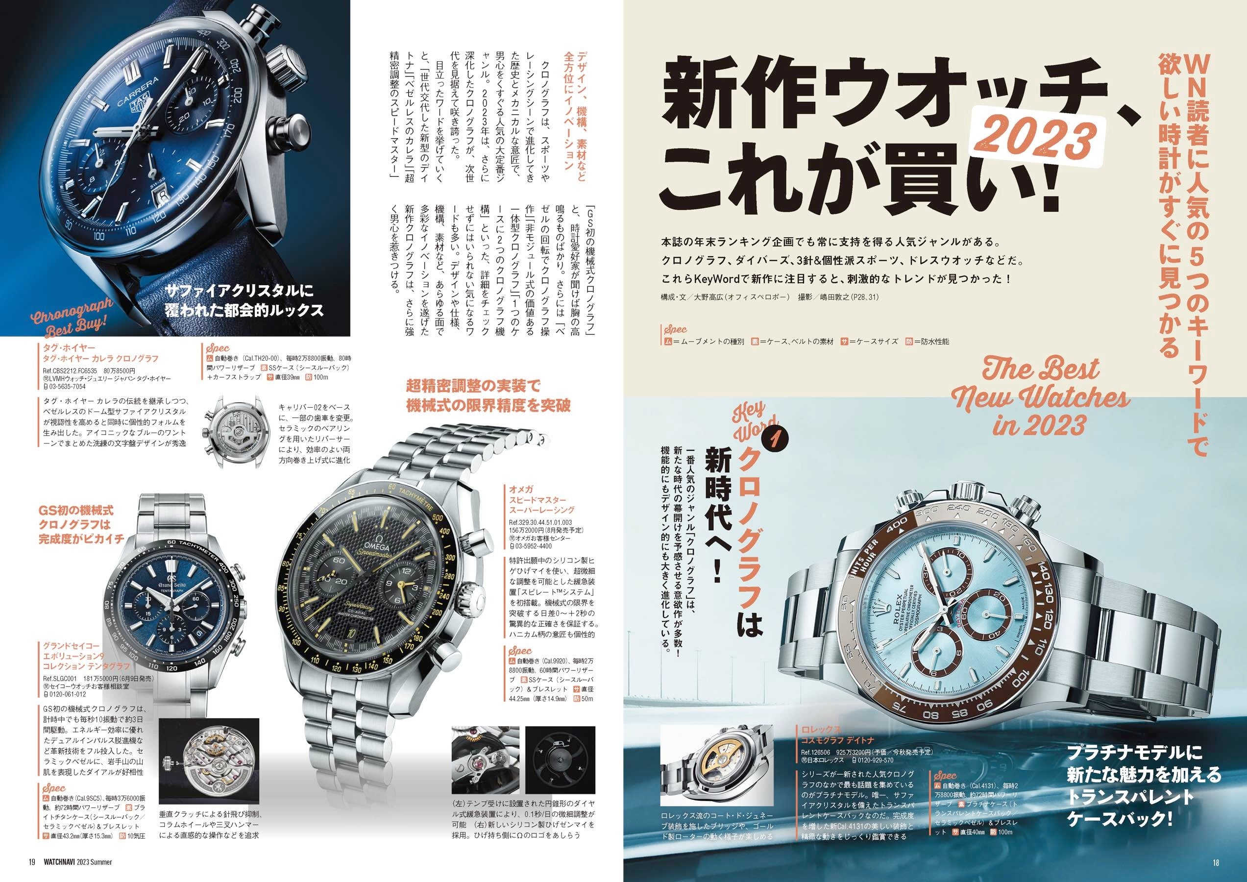 NEWS　まとめ売り　パンフレット　時計　カレンダー WATCHNAVI｜株式会社ワン・パブリッシング